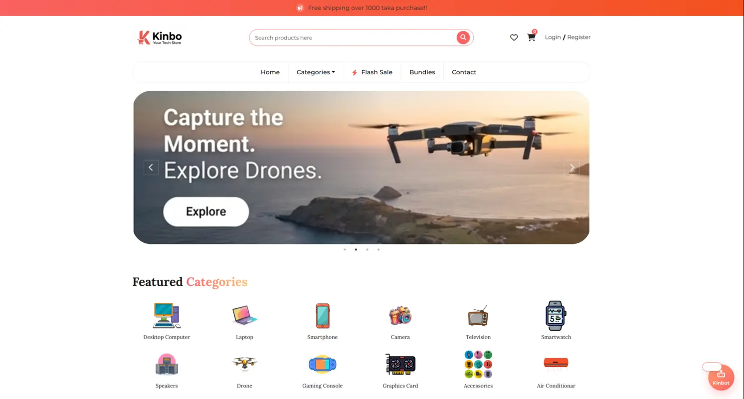 Kinbo project preview from Md. Shamsur Rahman's portfolio