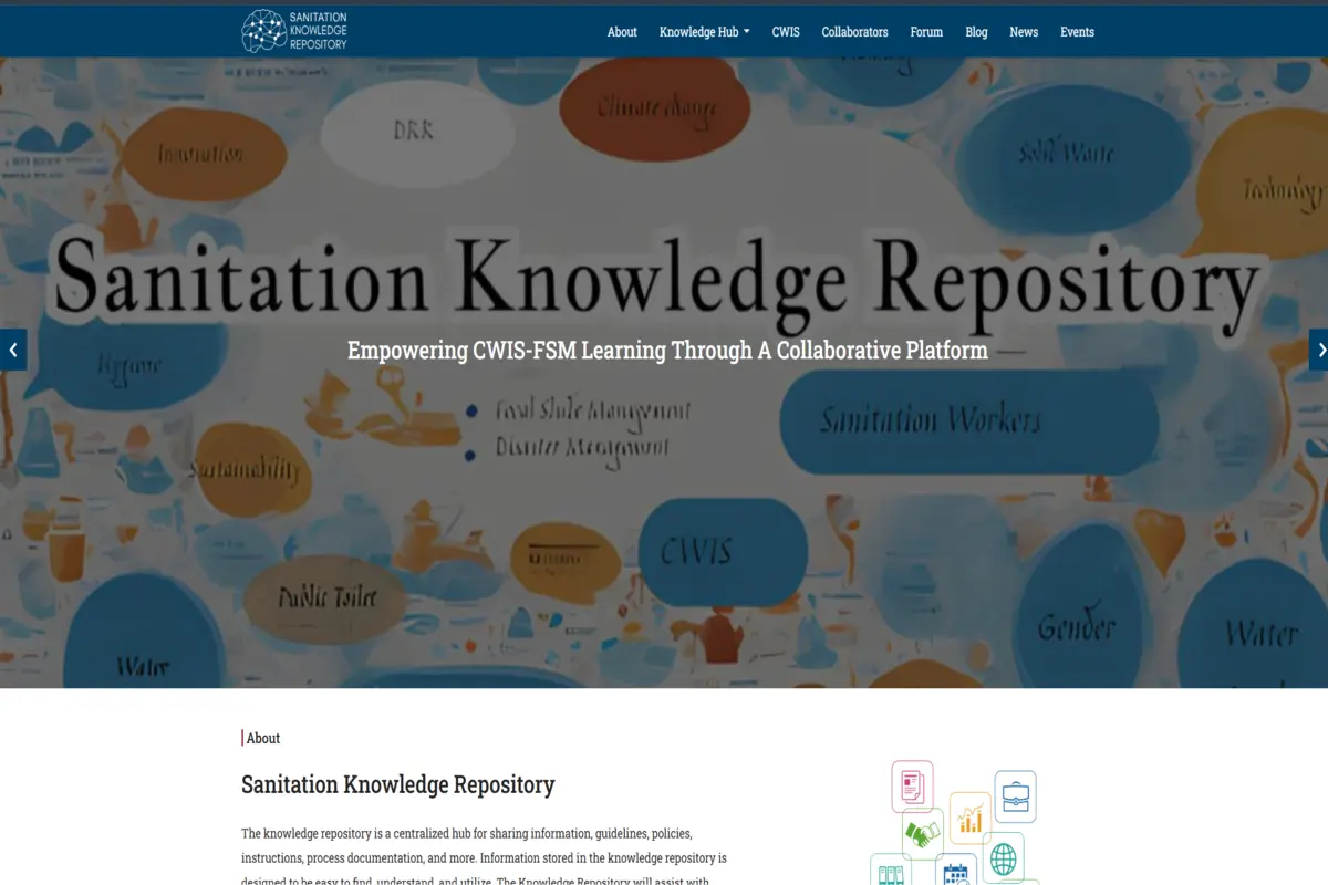 Sanitation Knowledge Repository project preview from Md. Shamsur Rahman's portfolio